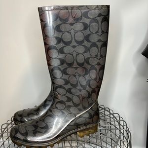 Coach rain boots